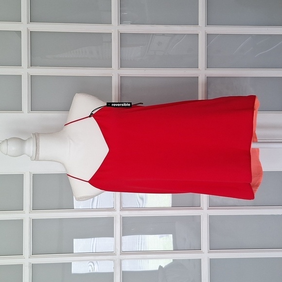 NEW Express Barcelona Reversible Cami in Red and Coral - Picture 3 of 15